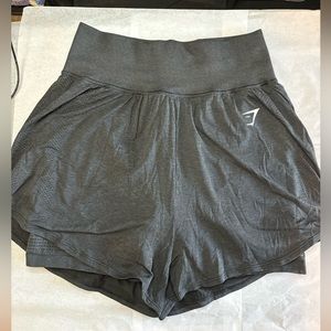 NWOT Gymshark Vital Seamless 2.0 2-in-1 Shorts in Black Marl